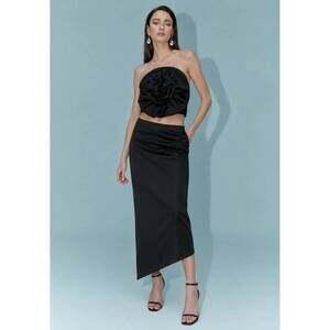 NEW AIIFOS camila strapless bustier top in black